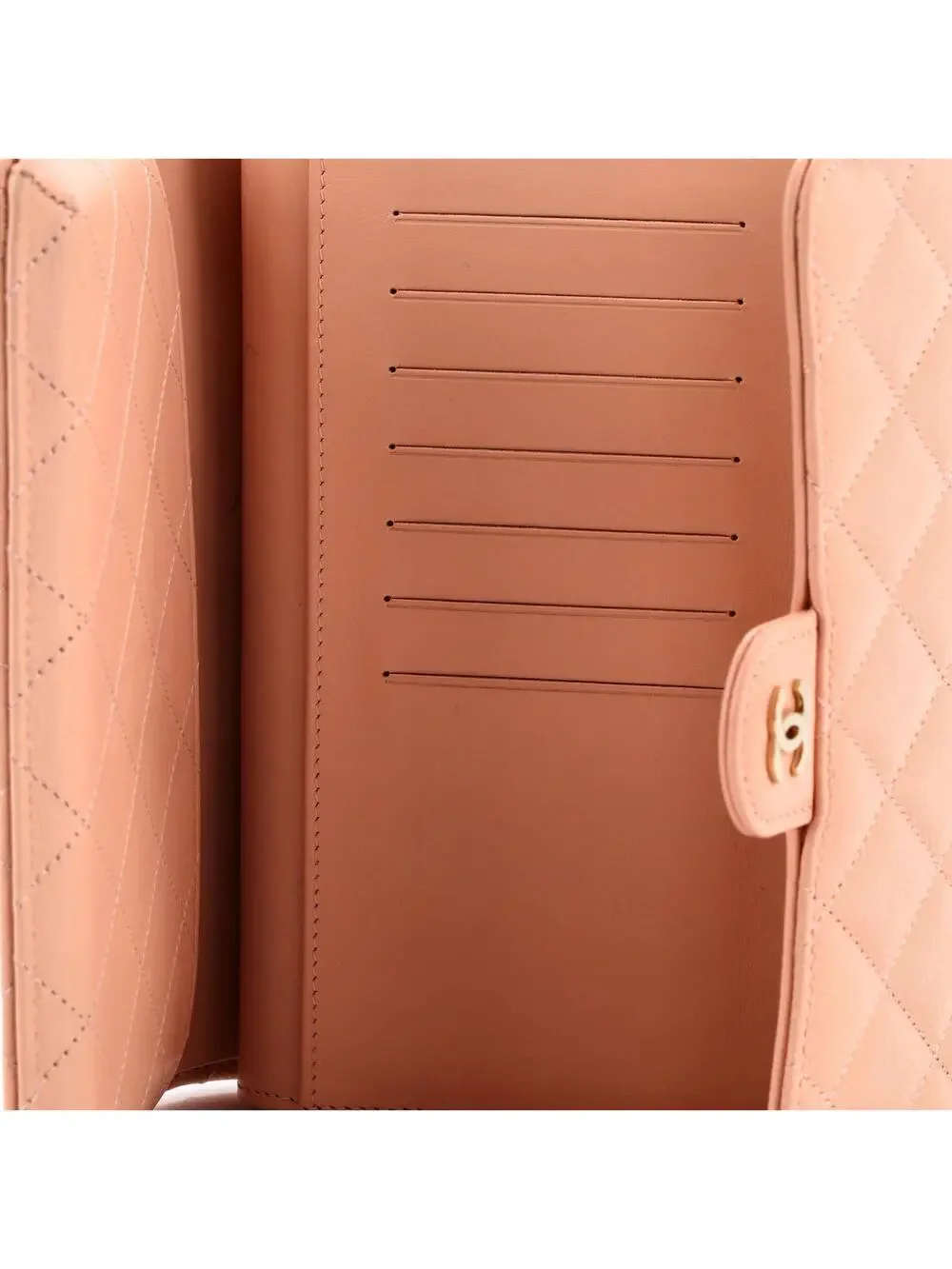 Chanel Phone Holder Zip Around Wallet #258782C25B